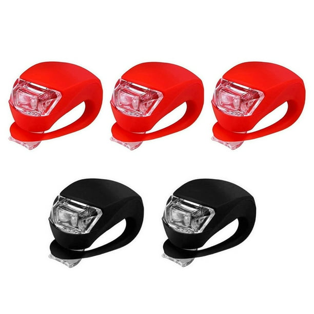 Waterproof 5 LED Mountain Bike Bicycle Cycling Front Rear Lights Super Bright xh